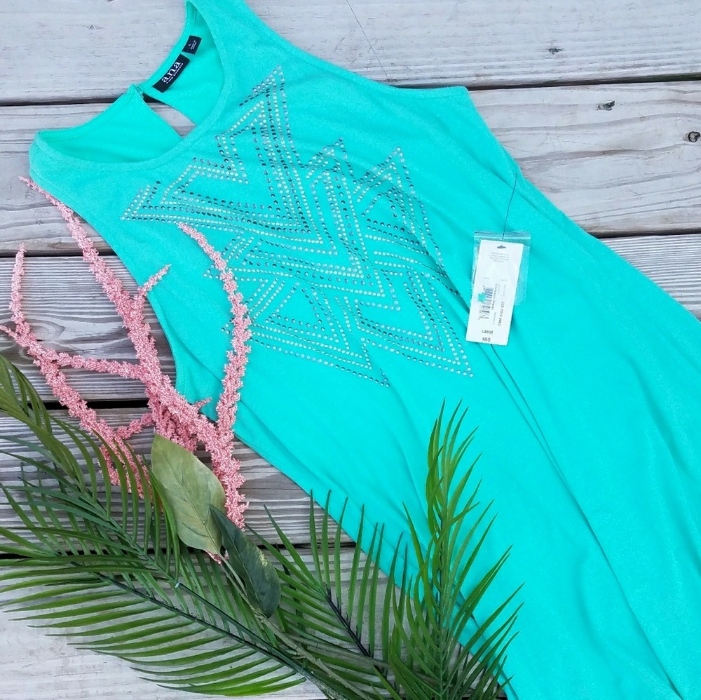 **SOLD** Turquoise Aztec Dress | a.n.a